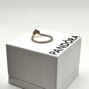 Pandora Sterling Silver Ring Size 6 – Gold Tone, Used